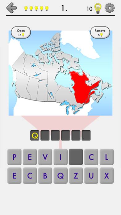 Canadian Provinces and Territories: Quiz of Canada Скриншот приложения #4