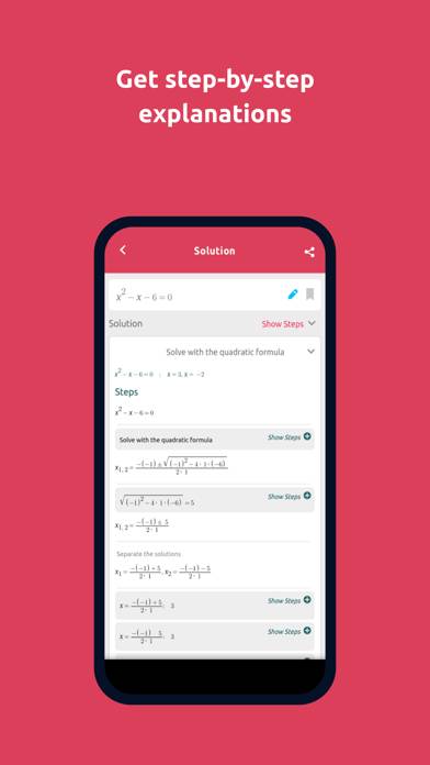Symbolab: AI Math Calculator Schermata dell'app #3