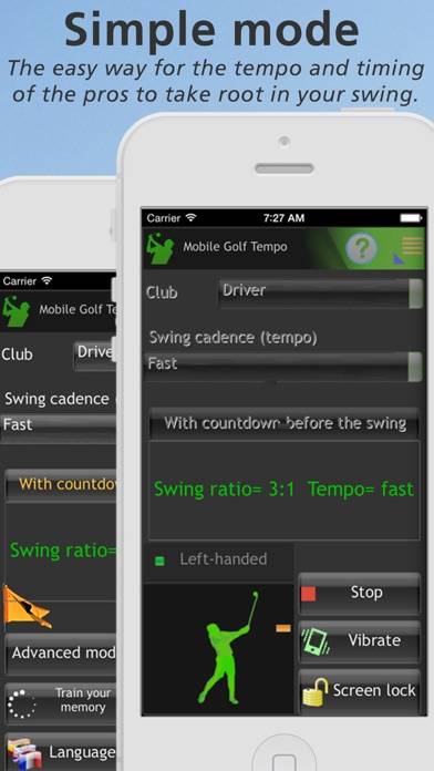 Mobile Golf Tempo Captura de pantalla de la aplicación #1