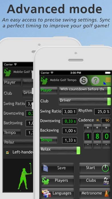 Mobile Golf Tempo Captura de pantalla de la aplicación #2