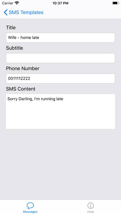 QuickSMS App screenshot