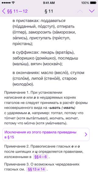 The Russian language rules App screenshot #5