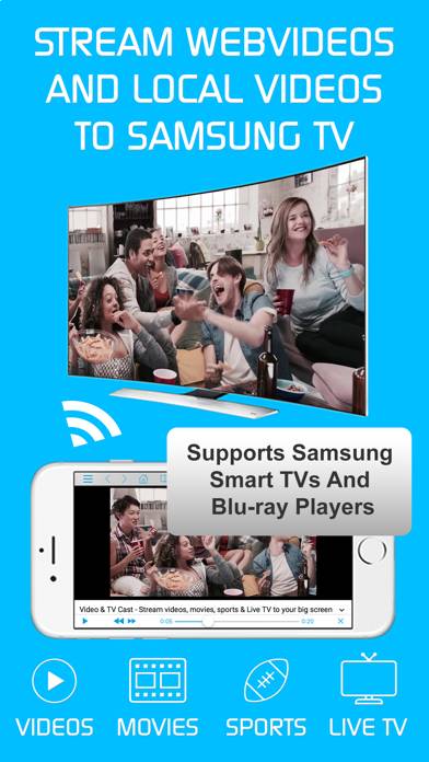 Video & TV Cast plus Samsung TV Captura de pantalla de la aplicación #1