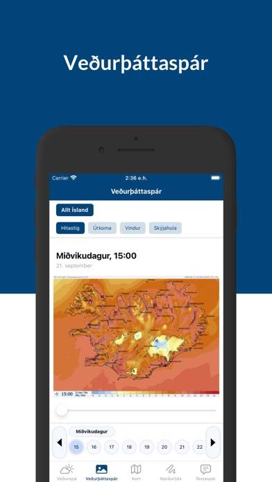 Veðrið á Íslandi App screenshot