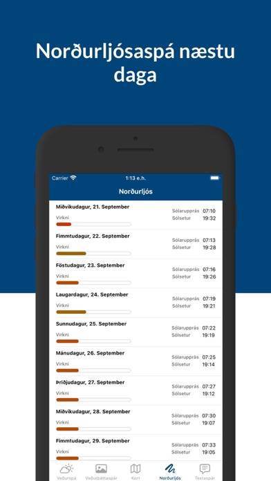 Veðrið á Íslandi App screenshot