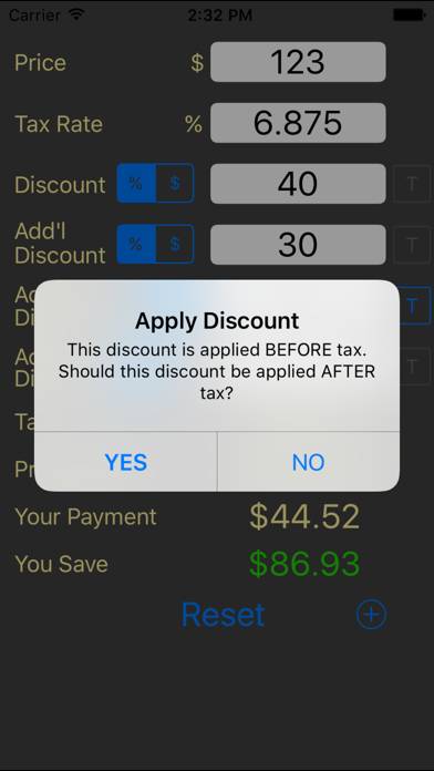 Smart Discount Calculator App screenshot