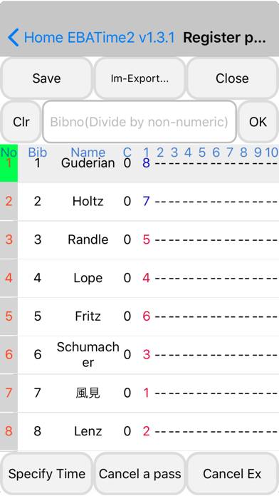 EBATime2Pro Schermata dell'app