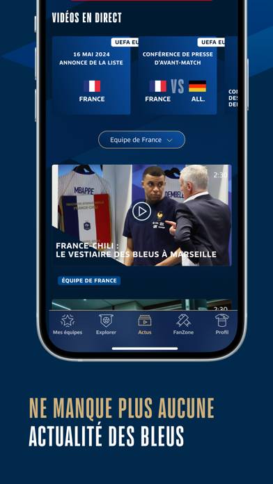 Équipes de France de Football App screenshot