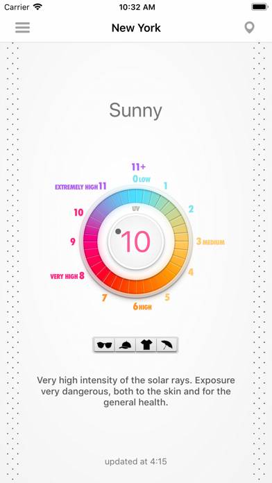 UV Index Captura de pantalla de la aplicación #2