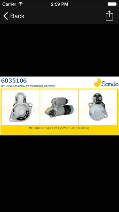 Autoparts for Mitsubishi App screenshot