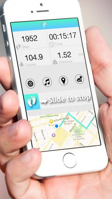 GPS Pedometer plus Running Tracker App screenshot #1