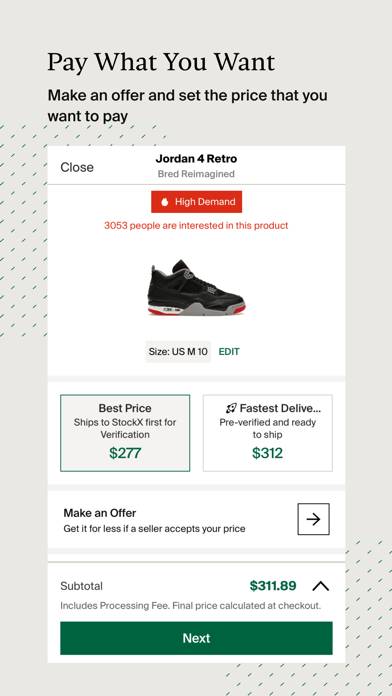 StockX App screenshot