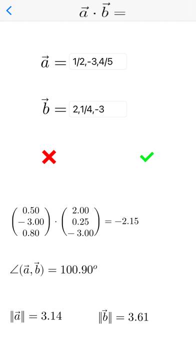 Vector calculator Math Physics Schermata dell'app #3