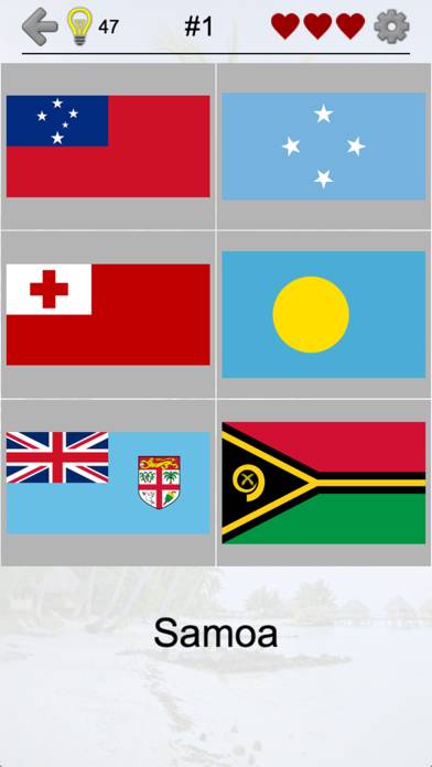 Australie et pays en Océanie capture d'écran
