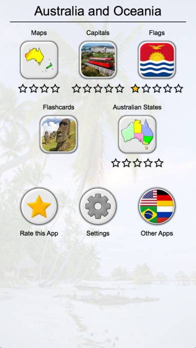 Australian States and Oceania Captura de pantalla de la aplicación #3