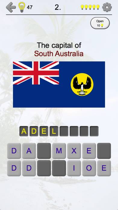 Australian States and Oceania Captura de pantalla de la aplicación #5