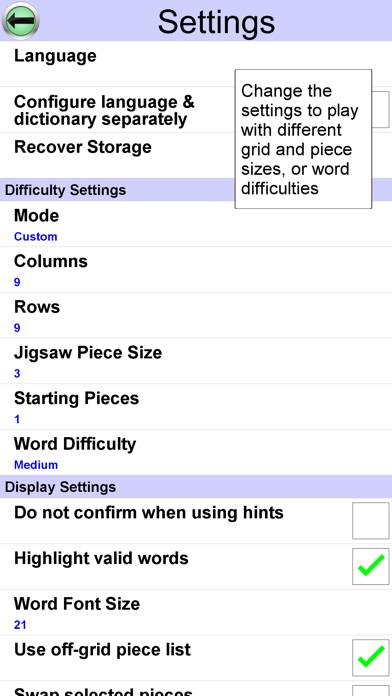 Jigsaw Crossword plus App screenshot #3