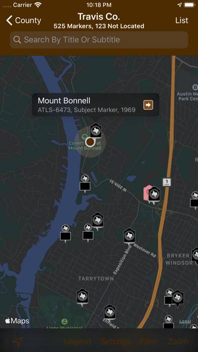 Texas Historical Marker Guide App screenshot #1