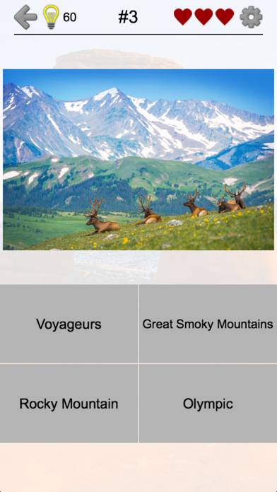 National Parks of the US: Quiz Captura de pantalla de la aplicación #5