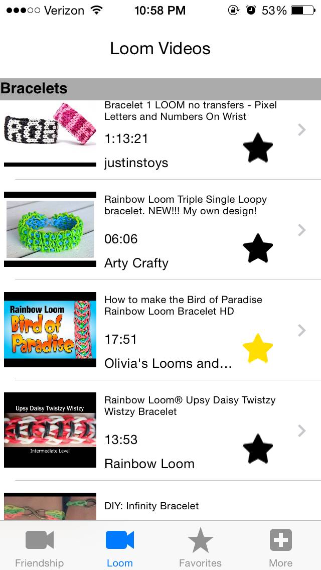 Friendship Bracelet & Rainbow Loom Designs: Video Tutorials Capture d'écran de l'application #3