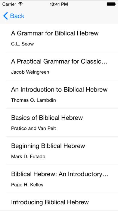 Biblical Hebrew Vocabulary Schermata dell'app #1