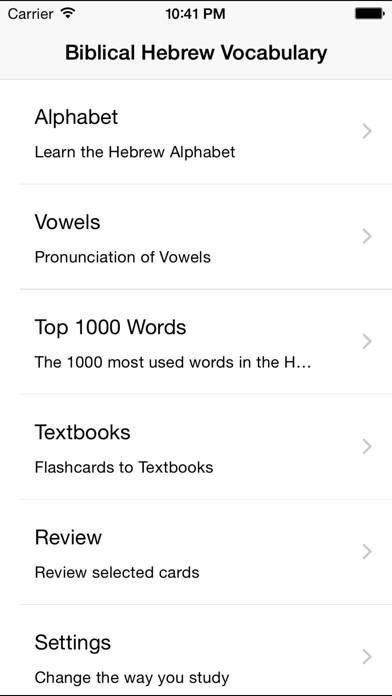 Biblical Hebrew Vocabulary Schermata dell'app #3