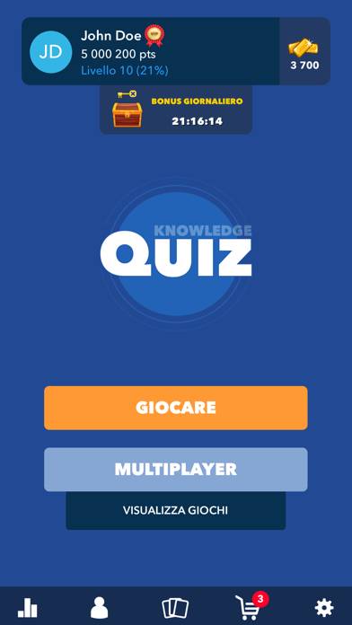 Quiz Cultura Generale Italiano Schermata dell'app #1
