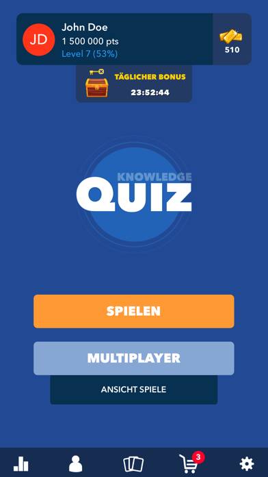 Wissens Quizspiel Deutsch App-Screenshot #1