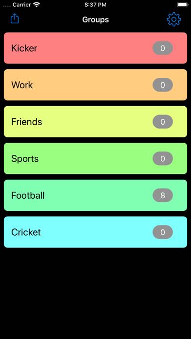 Team Roulette App screenshot