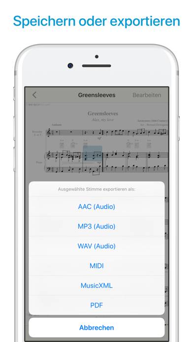Sheet Music Scanner Captura de pantalla de la aplicación #4