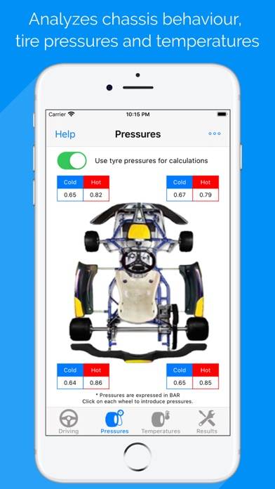 Kart Chassis Setup Premium Schermata dell'app #1
