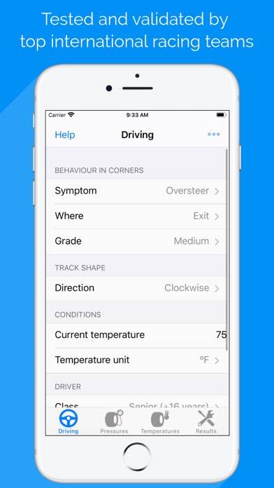 Kart Chassis Setup Premium App screenshot #3