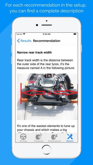 Kart Chassis Setup Premium Schermata dell'app #5