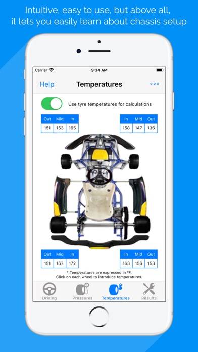 Kart Chassis Setup Premium Schermata dell'app #6