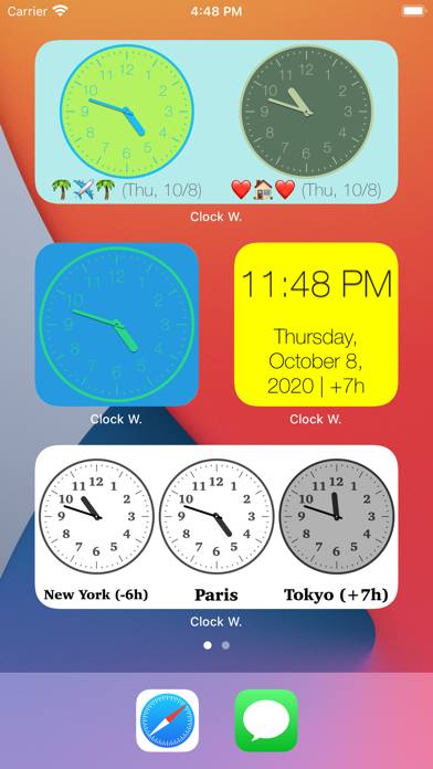 Clock Widget Скриншот приложения #1