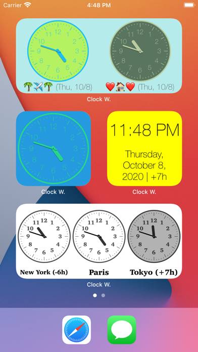 Clock Widget skärmdump