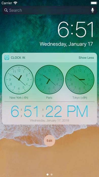 Clock Widget Capture d'écran de l'application #2