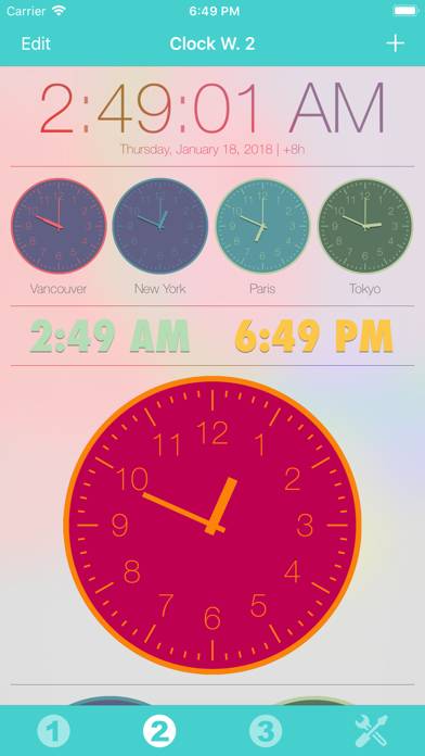 Clock Widget Captura de pantalla de la aplicación #6