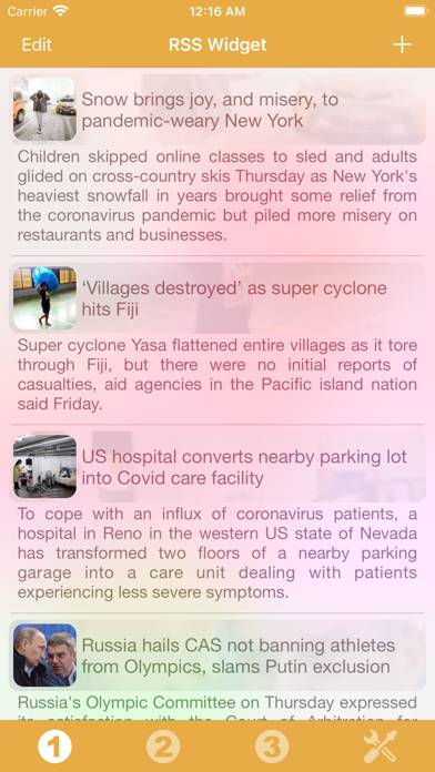 RSS Widget App-Screenshot #6
