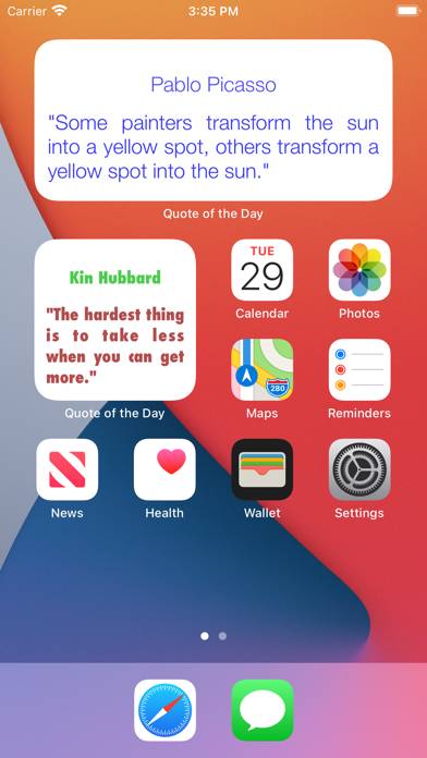 Quote of the Day Widget App screenshot #1