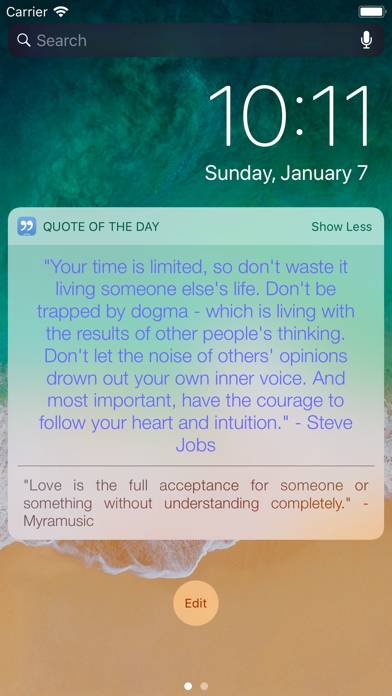 Quote of the Day Widget App screenshot #2