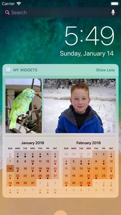 Meine Widgets Bildschirmfoto