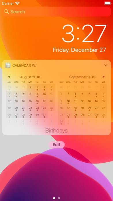 Calendar Widget App screenshot #2