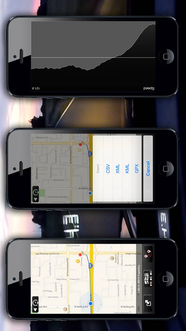 Speedo GPS Speed Tracker, Car Speedometer, Cycle Computer, Trip Computer, Route Tracking, HUD Captura de pantalla de la aplicación #4