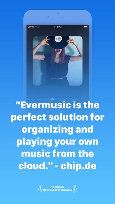 Evermusic: cloud music player Скриншот приложения #1