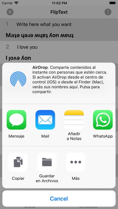 FlipText Flip Title Flip Words Captura de pantalla de la aplicación