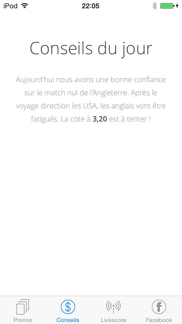 Prono'Steek Capture d'écran de l'application