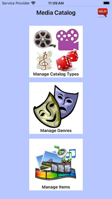 Media Catalog App screenshot