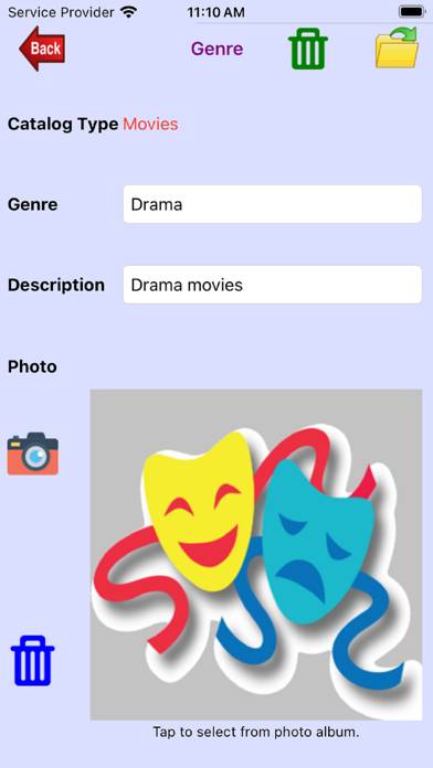 Media Catalog App screenshot