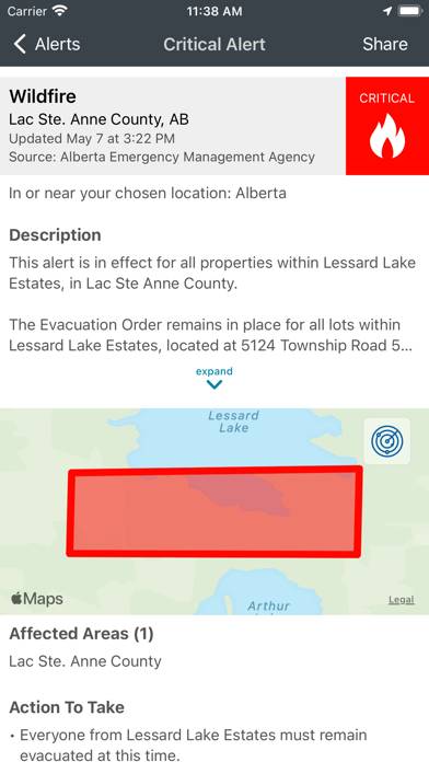Alberta Emergency Alert App-Screenshot #3